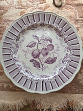 Load image into Gallery viewer, Purple Plum Transferware Dinner Plates
