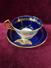 Load image into Gallery viewer, Coblat Blue Aynsley Queen Elizabeth Teacup 42601
