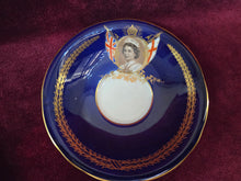 Load image into Gallery viewer, Coblat Blue Aynsley Queen Elizabeth Teacup 42601
