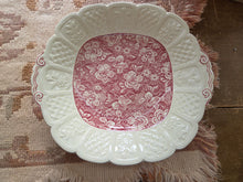 Load image into Gallery viewer, Coalport Red Transferware Cake Plate 42508
