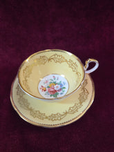 Load image into Gallery viewer, Aynsley Yellow Cup &amp; Saucer 42601
