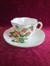 Load image into Gallery viewer, Shelley Strawberry Dogwood Floral Teacup 2602
