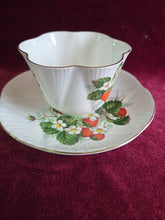 Load image into Gallery viewer, Shelley Strawberry Dogwood Floral Teacup 2602
