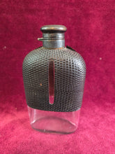 Load image into Gallery viewer, Vintage Faux Snakeskin Flask 039
