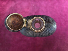 Load image into Gallery viewer, Vintage Faux Snakeskin Flask 039
