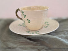 Load image into Gallery viewer, Belleek Shamrock Cup &amp; Saucer 42403
