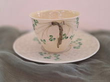Load image into Gallery viewer, Belleek Shamrock Cup &amp; Saucer 42403
