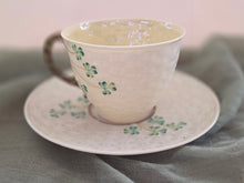 Load image into Gallery viewer, Belleek Shamrock Cup &amp; Saucer
