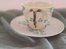 Load image into Gallery viewer, Belleek Shamrock Cup &amp; Saucer
