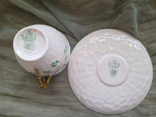 Load image into Gallery viewer, Belleek Shamrock Cup &amp; Saucer
