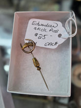 Load image into Gallery viewer, Edwardian Stick Pin - Horse &amp; Horseshoe 024
