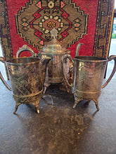 Load image into Gallery viewer, Silver Plated Tea Set
