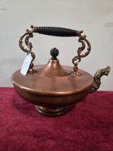 Load image into Gallery viewer, Copper &amp; Brass Teapot 42605
