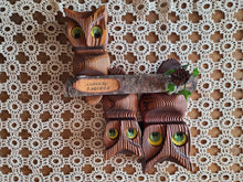 Load image into Gallery viewer, MCM Wooden Owl Wall Hanging 571
