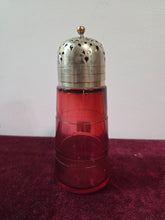 Load image into Gallery viewer, Cranberry Glass Sugar Shaker 013
