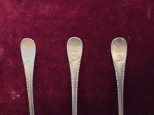 Load image into Gallery viewer, Silverplated Teaspoons with Letter Engraving 42603

