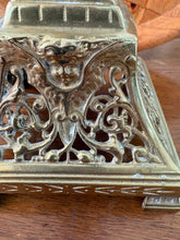 Load image into Gallery viewer, Heavy Pierced Brass Candle Holder. 42605
