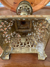 Load image into Gallery viewer, Heavy Pierced Brass Candle Holder. 42605
