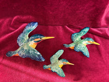 Load image into Gallery viewer, Beswick Kingfisher Wall Plaques 3 sizes
