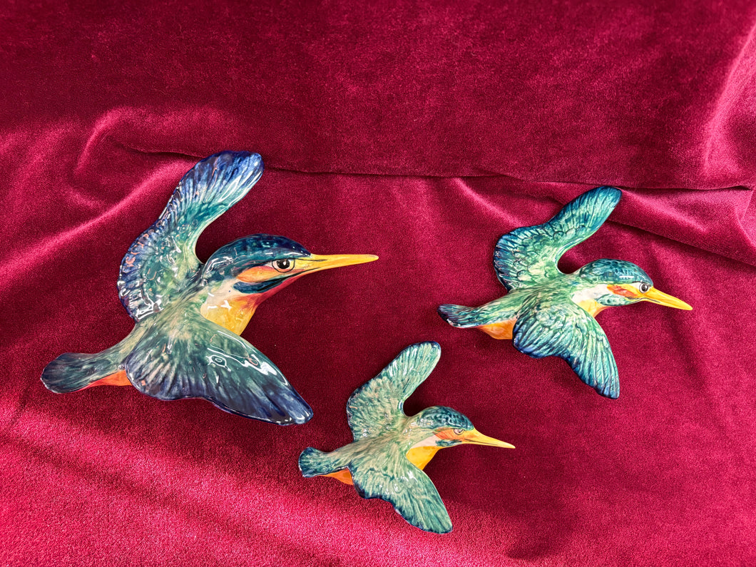 Beswick Kingfisher Wall Plaques 3 sizes