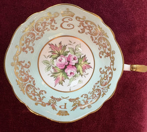 Paragon 1957 Queen Elizabeth Prince Philip Visit to Canada Teacup & Saucer 42402
