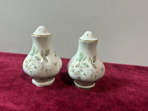 Royal Albert Haworth Salt & Pepper Shakers Pair. Made in England
