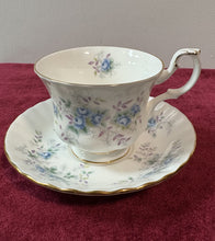 Load image into Gallery viewer, Royal Albert Blue Blossom Cup &amp; Saucer. Made in England 42504
