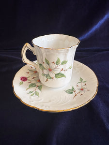 Hammersley Dogwood Blossom Demi Tasse Cup & Saucer 025