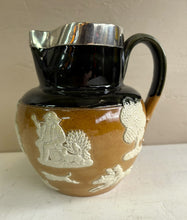 Load image into Gallery viewer, Royal Doulton Lambeth 1903 Pitcher with Sterling Rim WC
