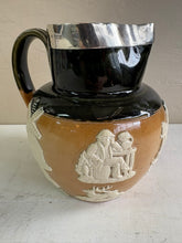 Load image into Gallery viewer, Royal Doulton Lambeth 1903 Pitcher with Sterling Rim WC
