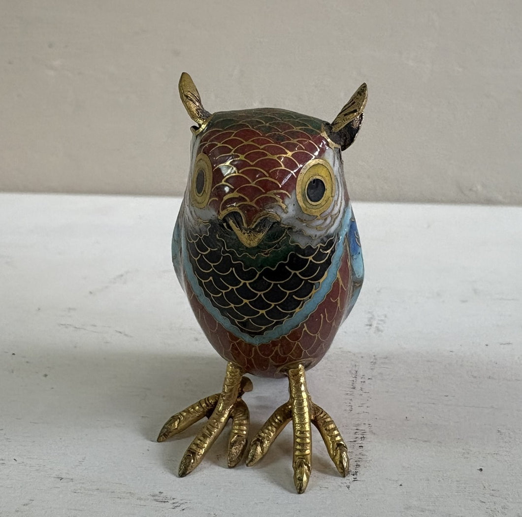 Miniature Cloissone Owl. 42510