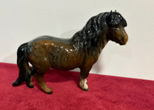 Load image into Gallery viewer, Beswick Gloss Brown Shetland Pony "Wooly Mare" 1033 42603
