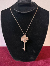 Load image into Gallery viewer, Swarovski Deary Key Rose Gold Tone Pendant and Chain 2606
