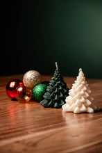 Load image into Gallery viewer, 3D White Christmas Tree Scented Candle - Vanilla Scent Made in Canada
