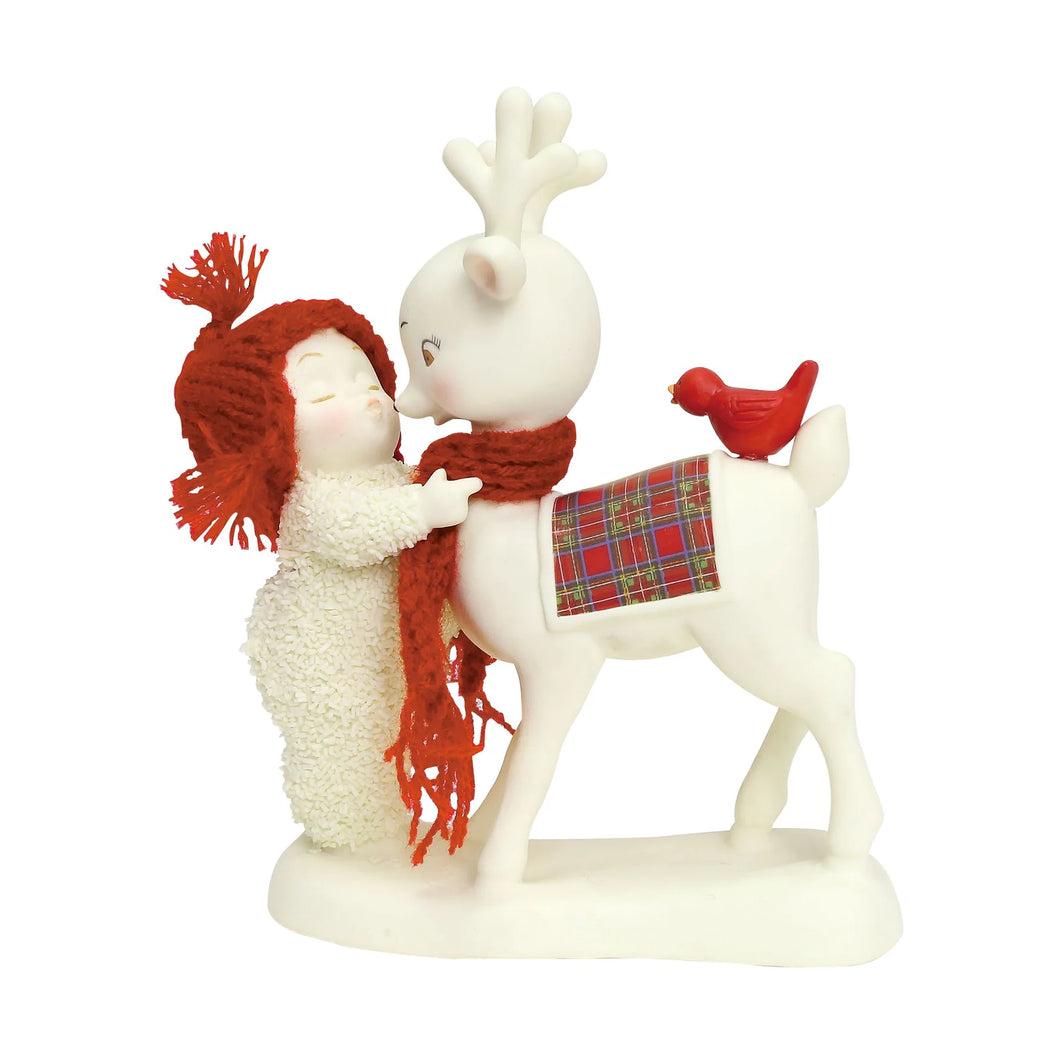 Department 56 Snowbabies Reindeer Kisses