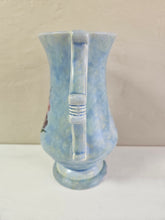 Load image into Gallery viewer, Blue Wade Pitcher. Hand painted floral design
