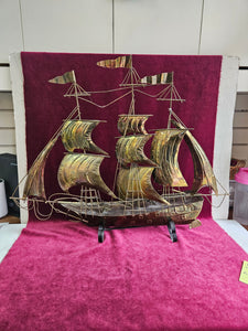 Brass Sailing Ship on a Stand 42507