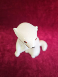 Winter Mink Porcelain Figurine Made in USSR 25 08