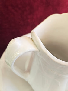 Ironstone Wheat Pattern Water Pitcher and Bowl. Jug & Bowl Set 24 49
