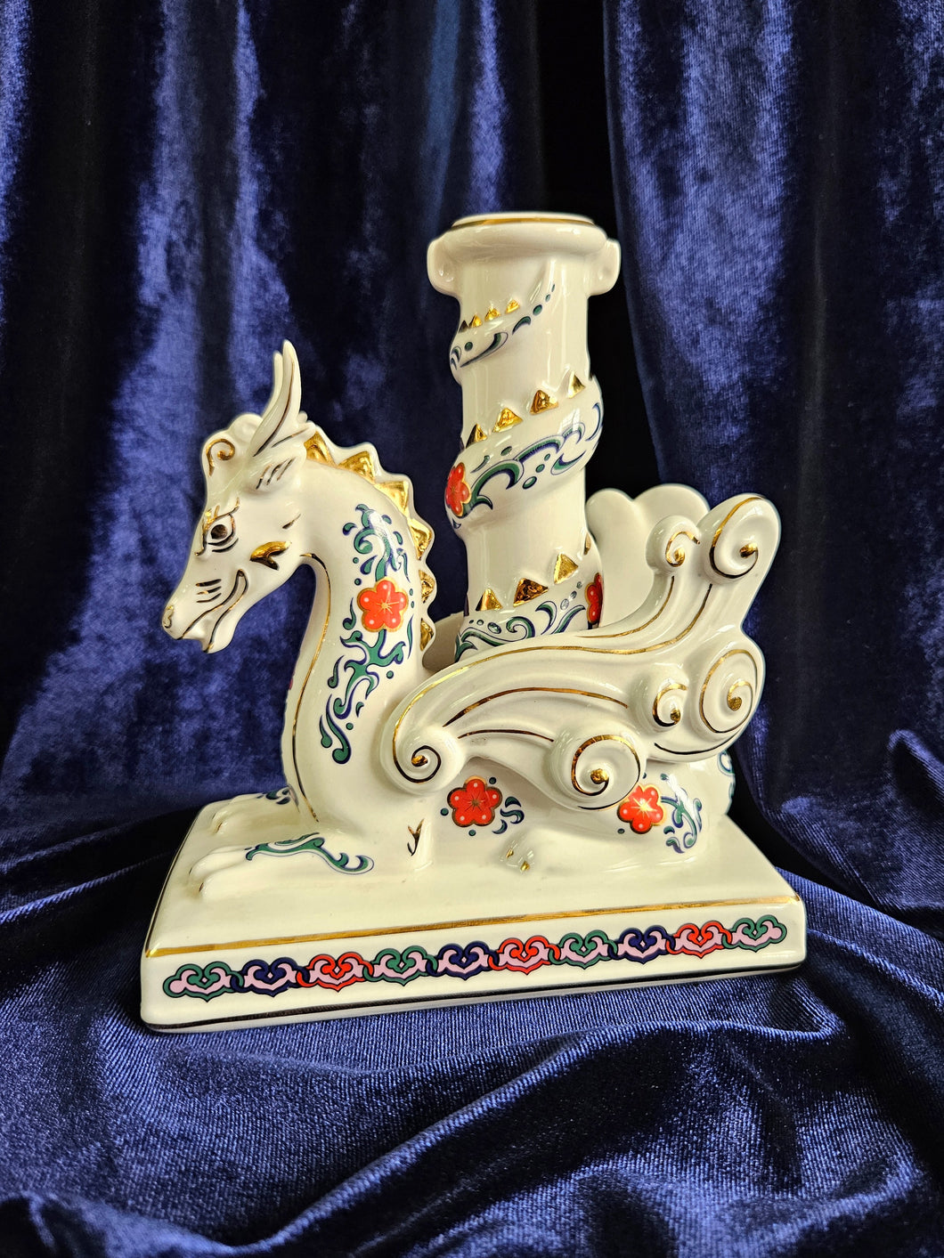 Imperial Dragons of Heaven and Earth Candlestick Holder #42507