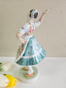 Zsolnay Pecs Hungarian Dancer ‘Tevia’ 1930’s Art Deco Figurine 22 46