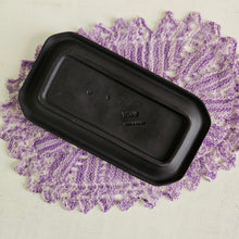 Load image into Gallery viewer, Wedgwood Black Jasperware Rectangular Trinket Dish 42506
