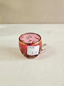 Collection of Small Antique Cranberry Glass. Individually priced