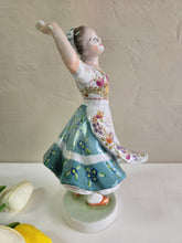 Load image into Gallery viewer, Zsolnay Pecs Hungarian Dancer ‘Tevia’ 1930’s Art Deco Figurine 22 46
