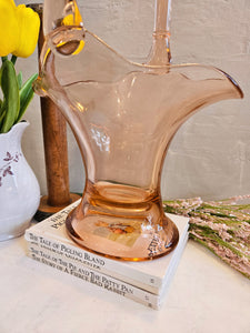 Pink Glass Basket 42301