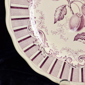 Purple Transferware Plate #42502