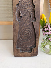 Load image into Gallery viewer, Large Wooden Lady Carved Cookie Press. 965

