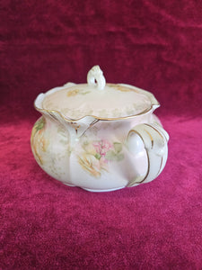 RS Prussia Floral Porcelain Tureen Lidded Serving Bowl 24 6