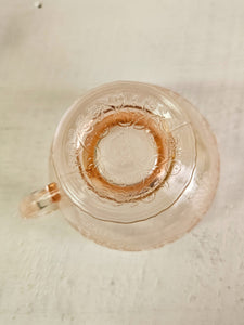 Hazel Atlas Glass Florentine Poppy Footed Creamer 42303