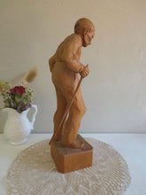 Load image into Gallery viewer, Carved Wood Statue of Old Man 42507
